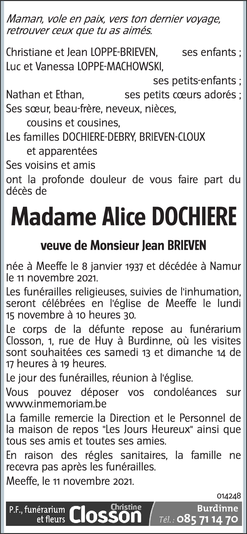 Alice DOCHIERE