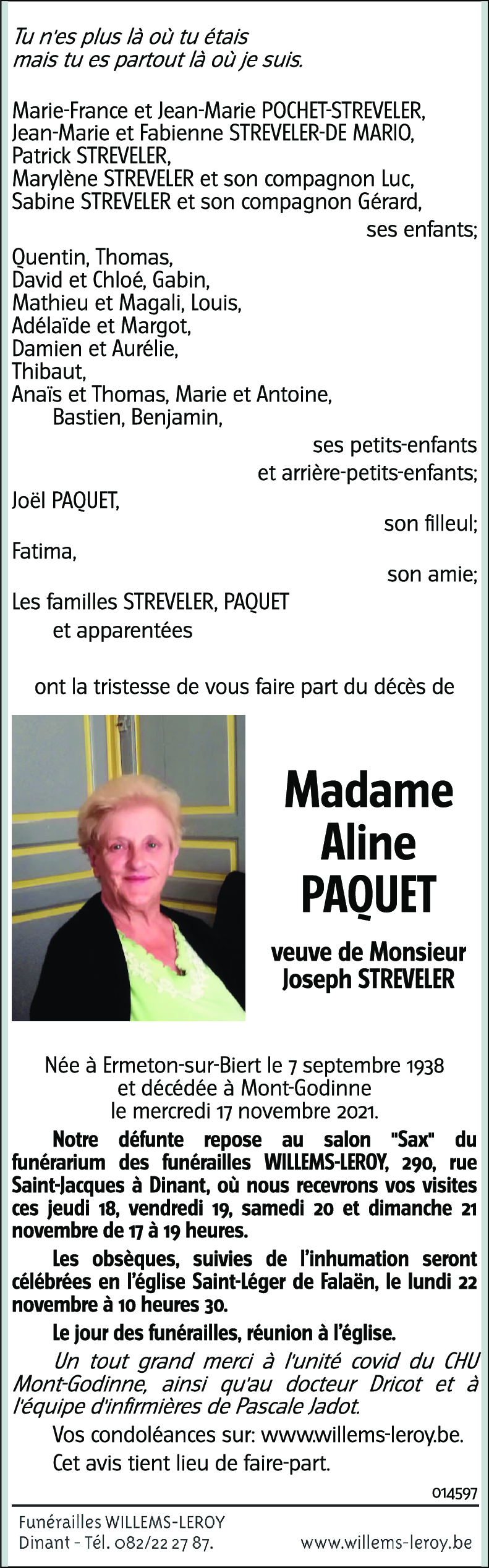 Aline PAQUET