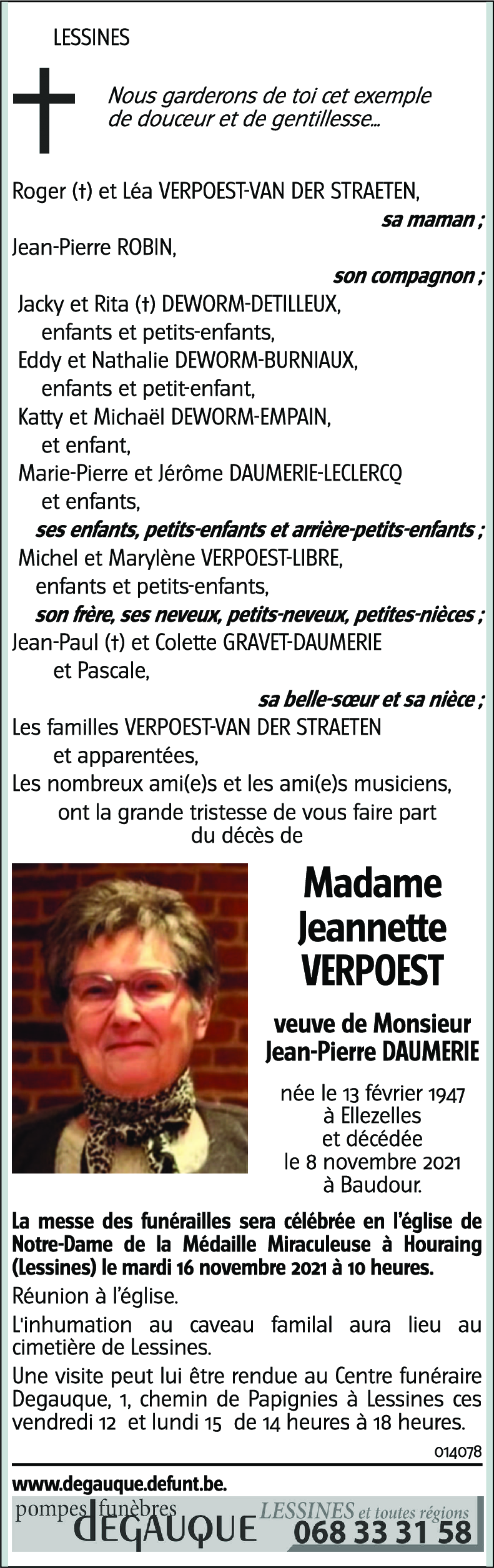 Jeannette VERPOEST