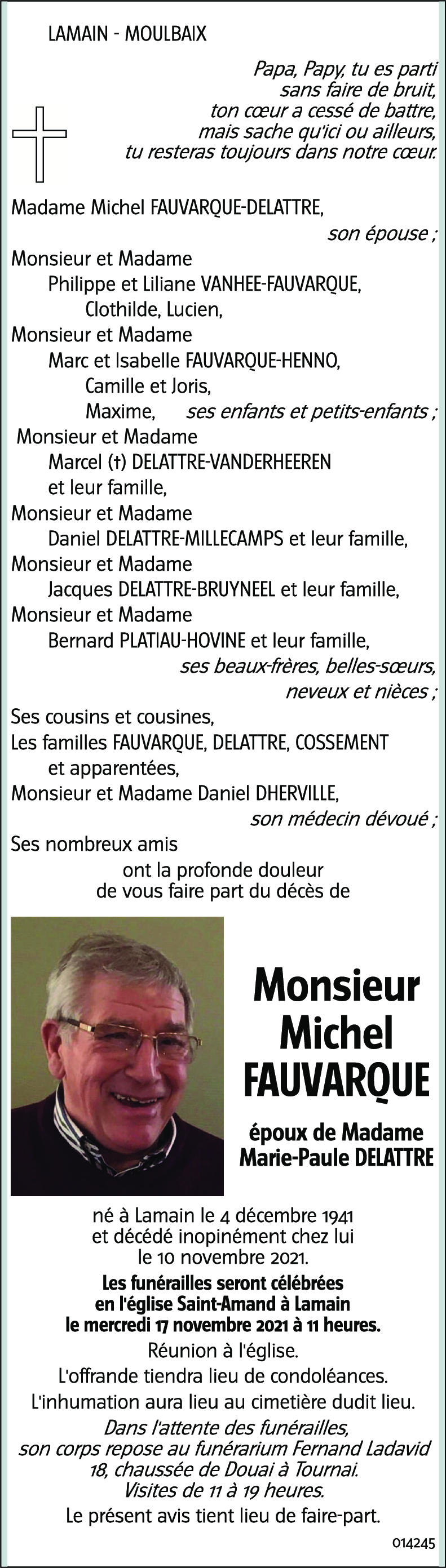 Michel FAUVARQUE