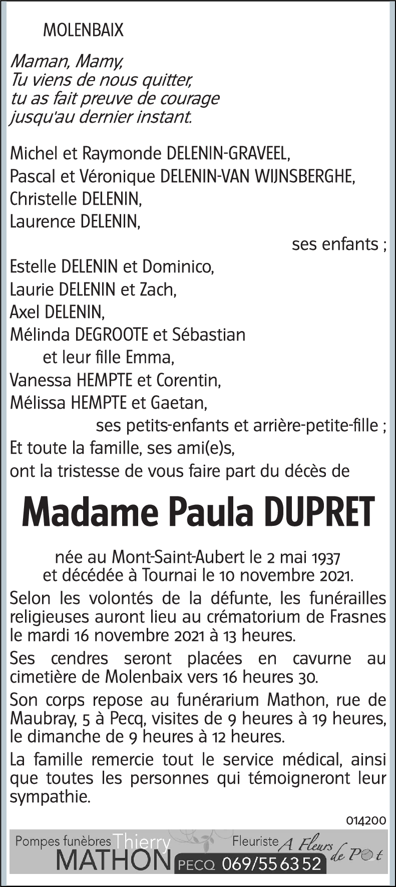 Paula DUPRET