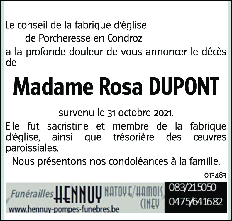 Rosa DUPONT