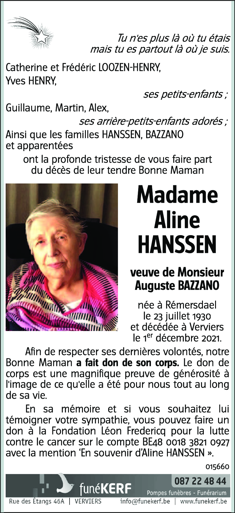 Aline HANSSEN