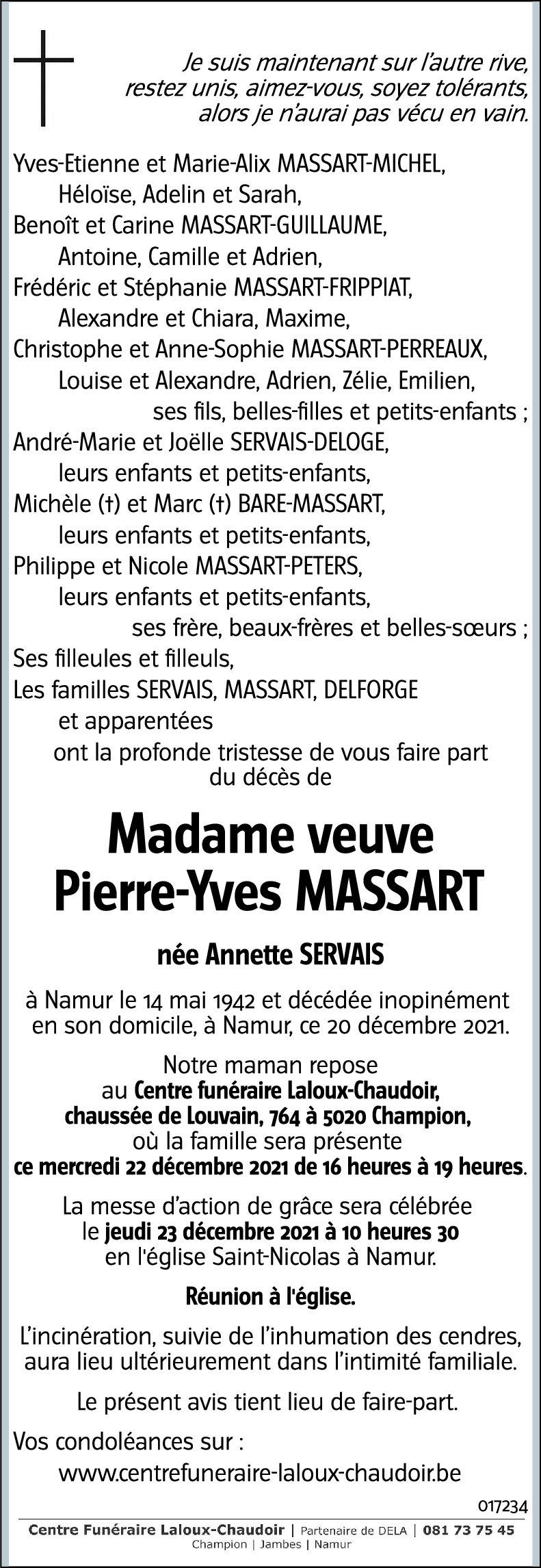 Annette SERVAIS