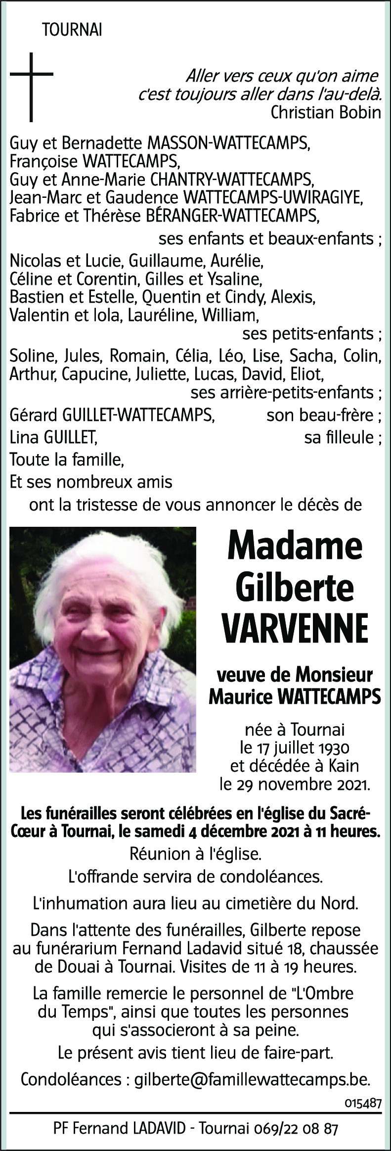 Gilberte VARVENNE