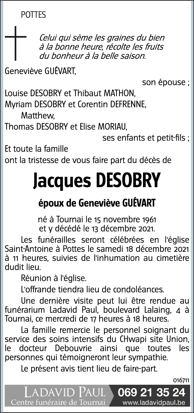 Jacques DESOBRY