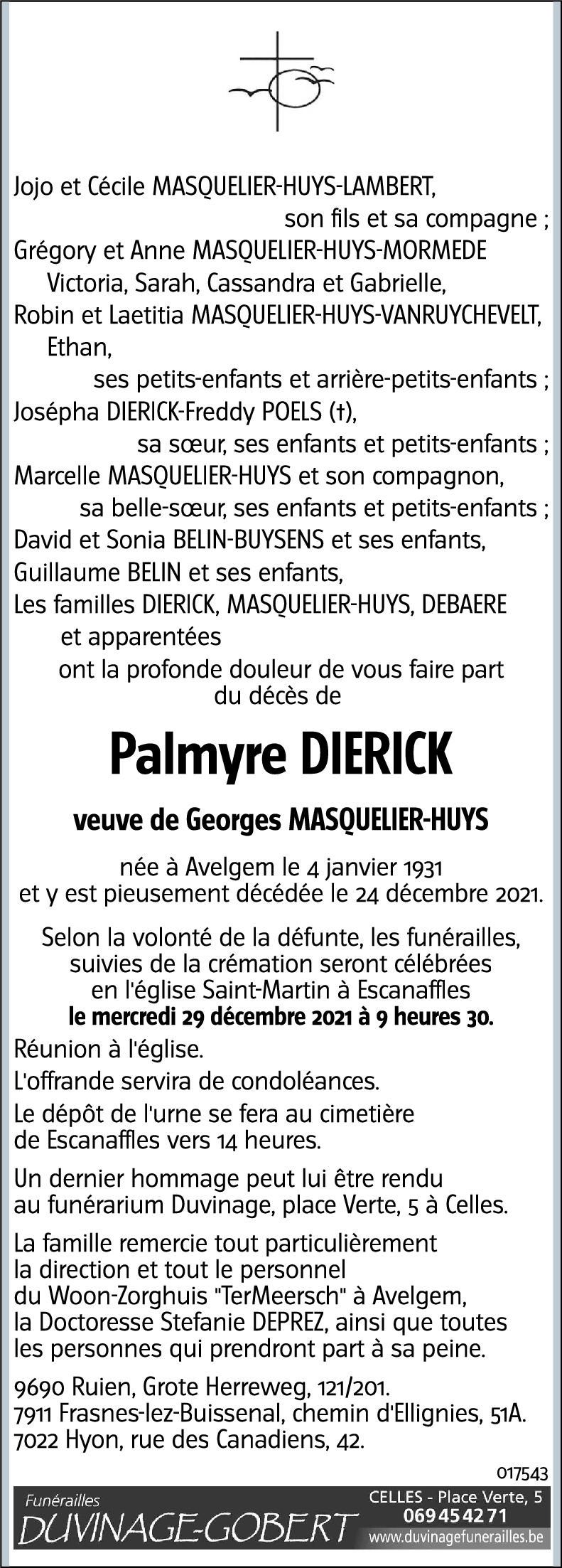 Palmyre DIERICK