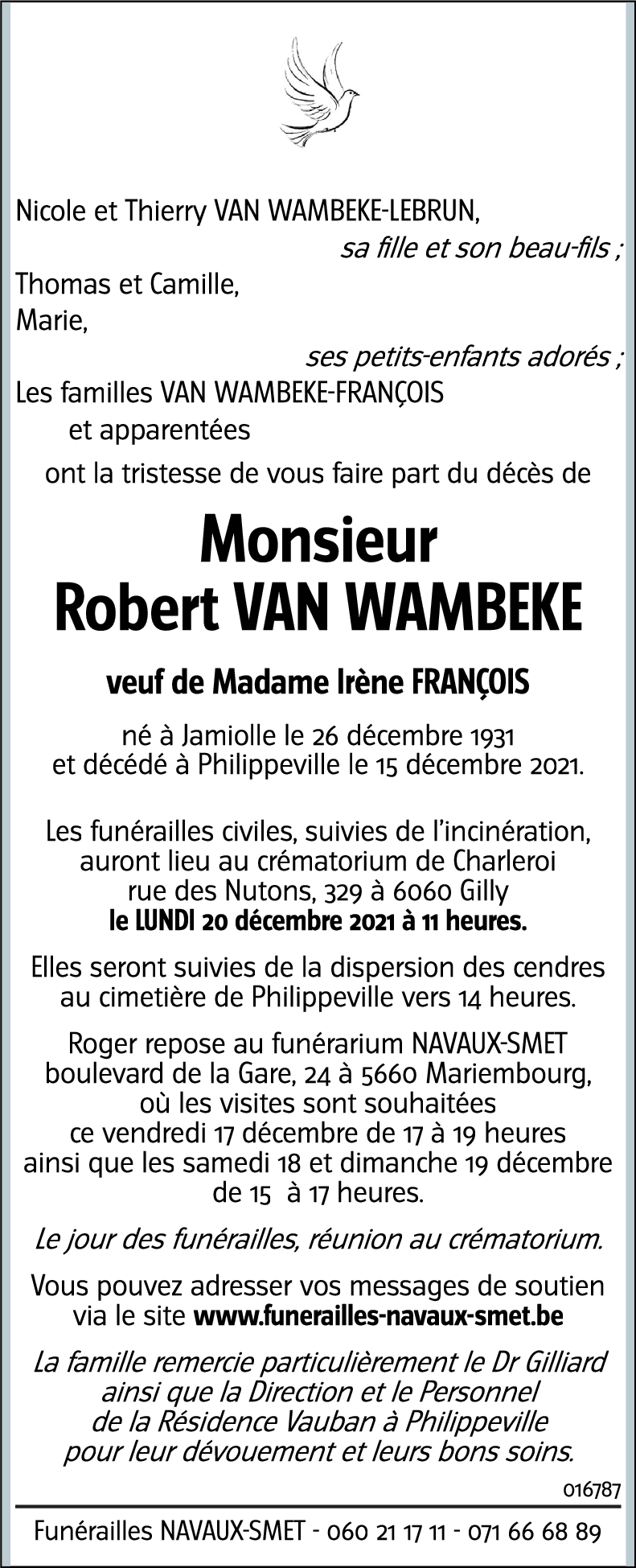 Robert VAN WAMBEKE