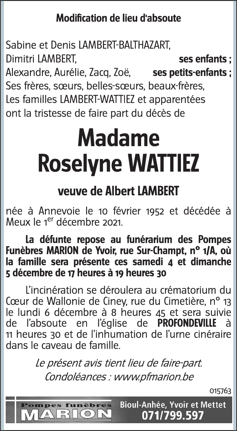 Roselyne WATTIEZ