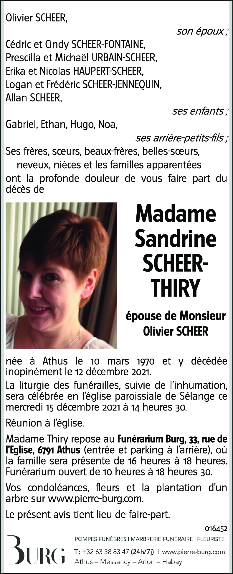 Sandrine SCHEER-THIRY