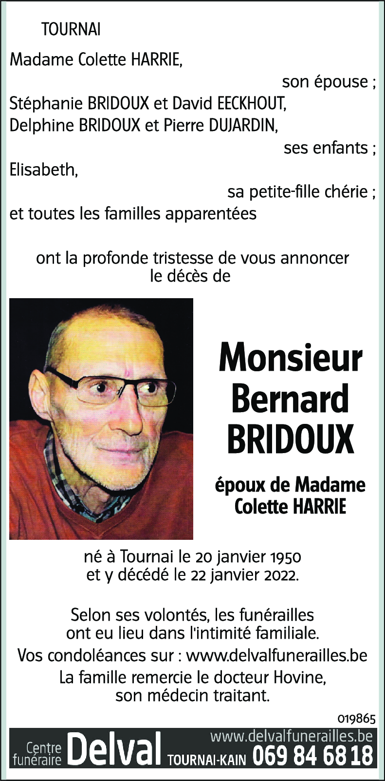 Bernard BRIDOUX