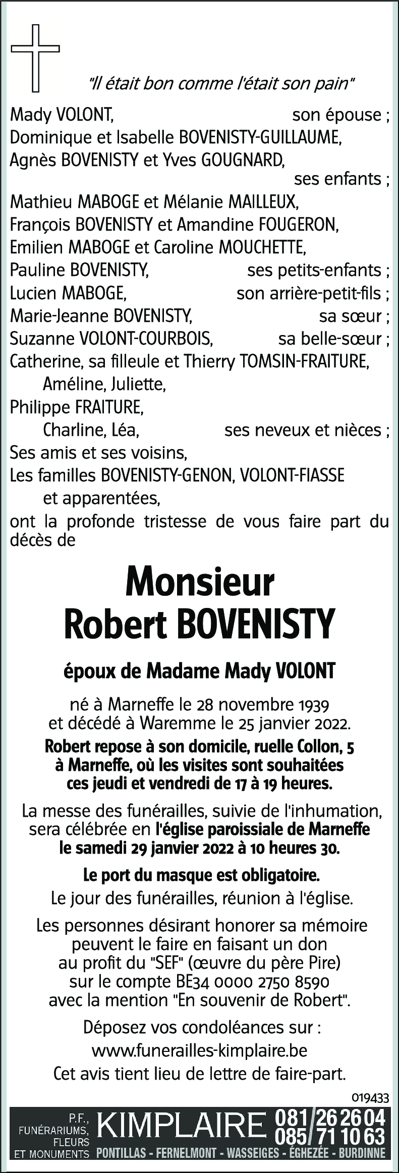 BOVENISTY Robert