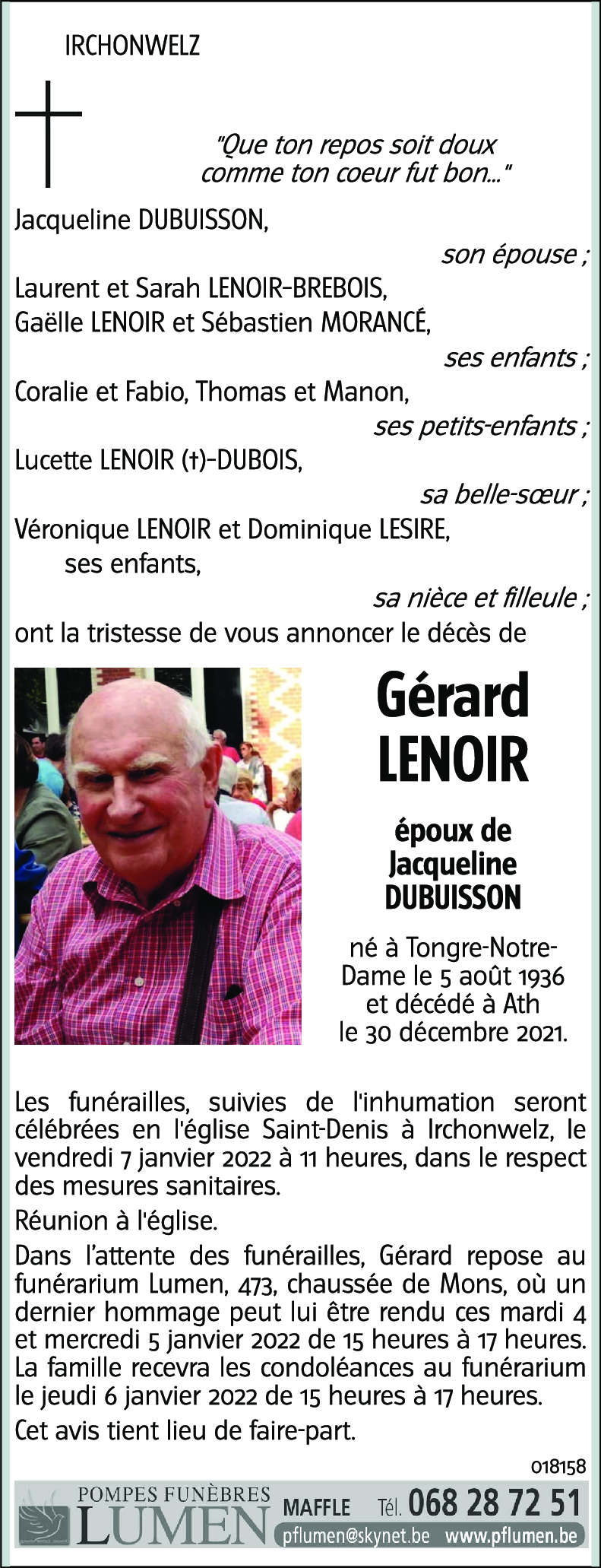 Gérard LENOIR