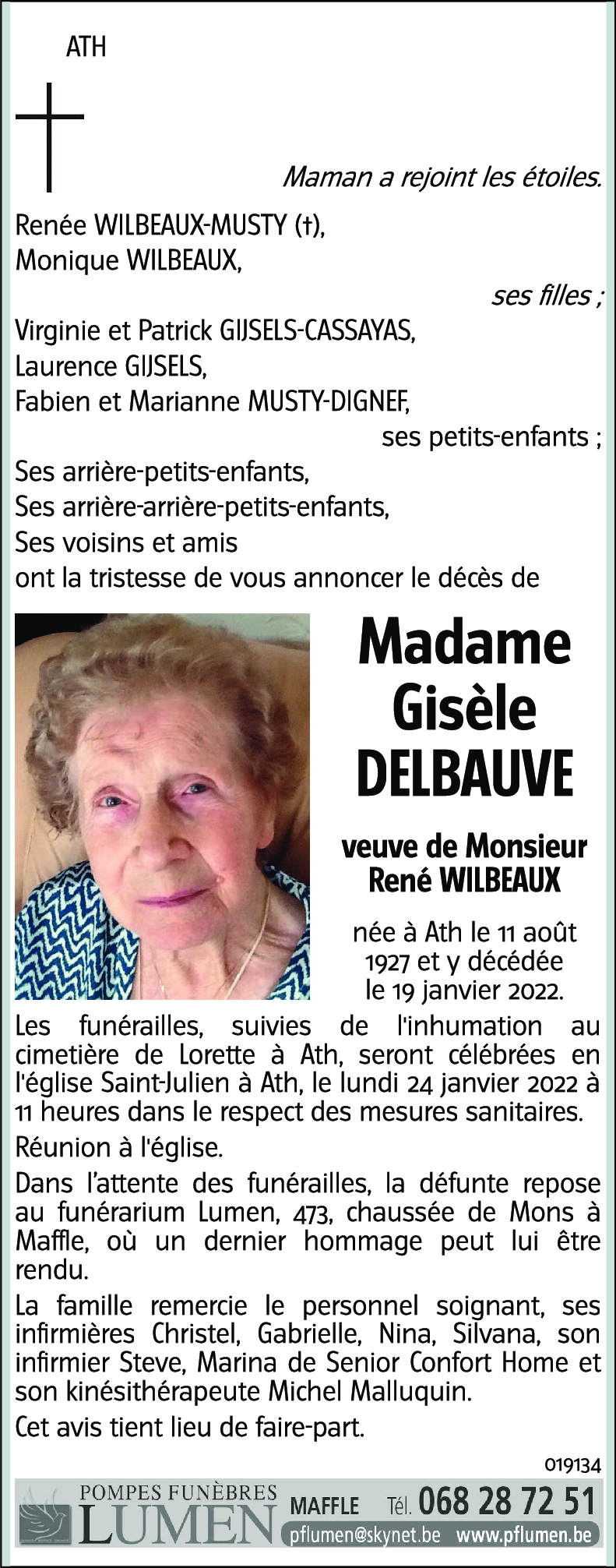 Gisèle DELBAUVE