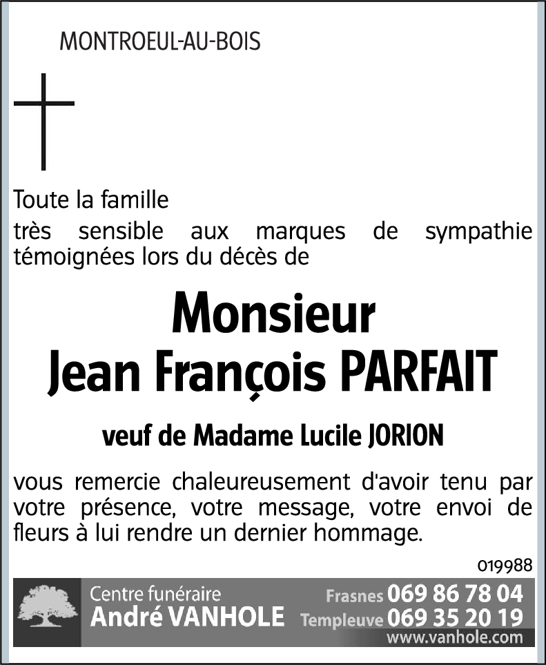 Jean François PARFAIT