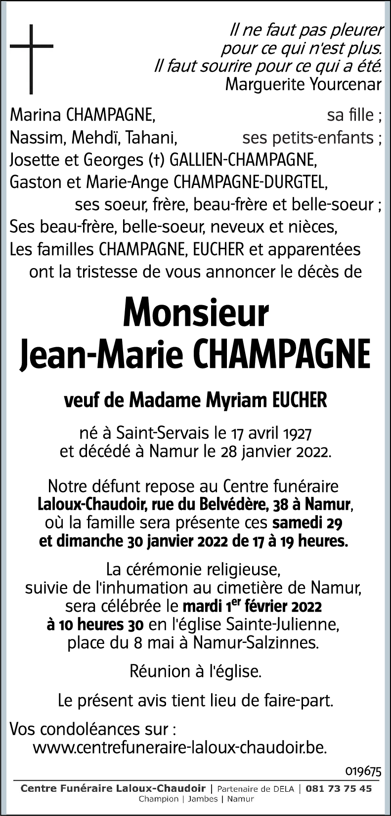 Jean-Marie CHAMPAGNE