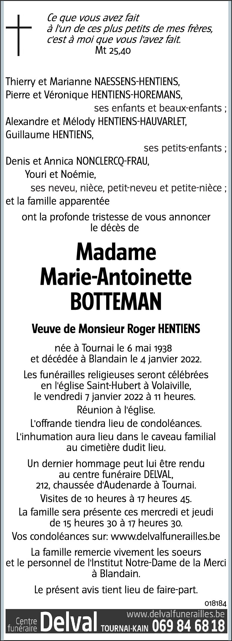 Marie-Antoinette BOTTEMAN