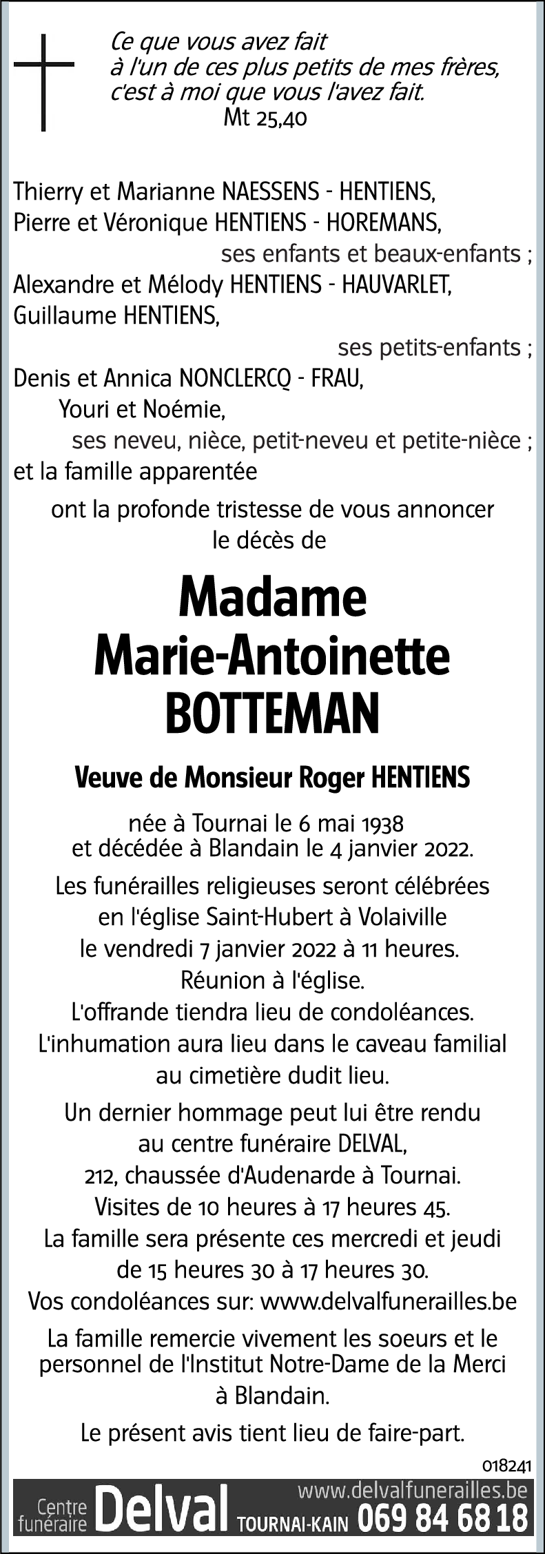 Marie-Antoinette BOTTEMAN