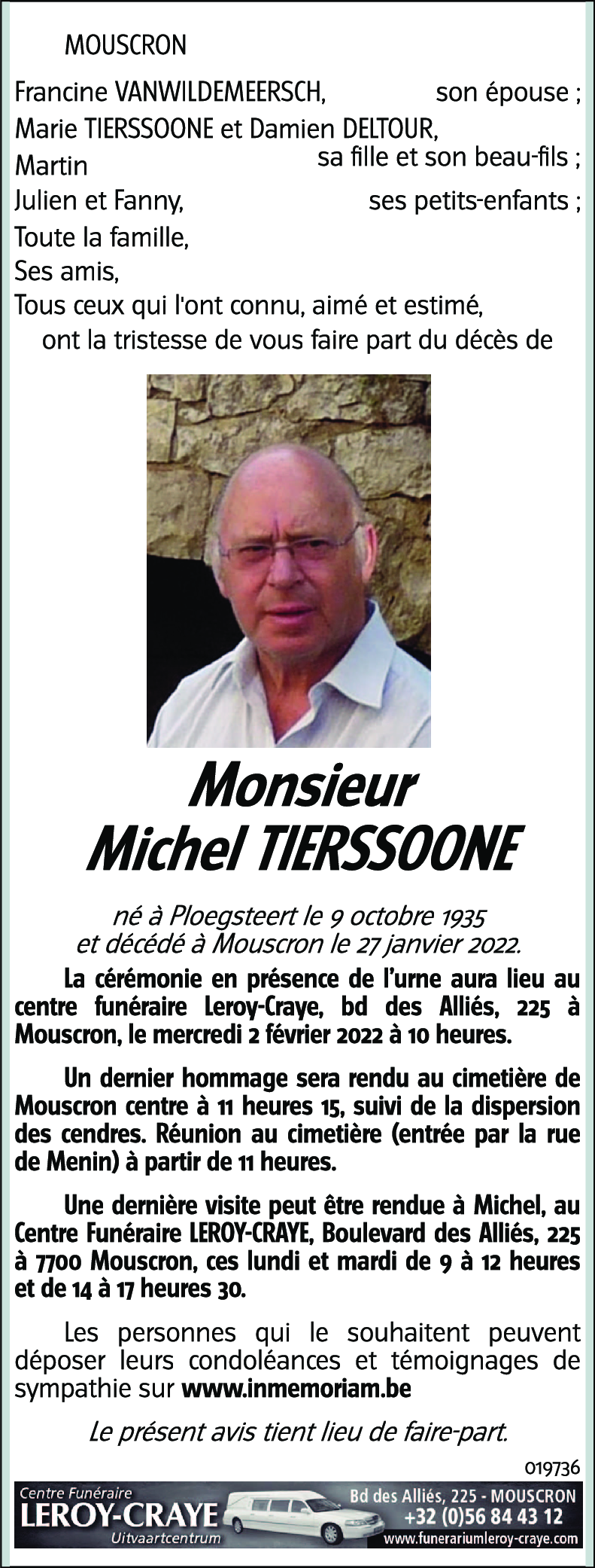 Michel TIERSSOONE