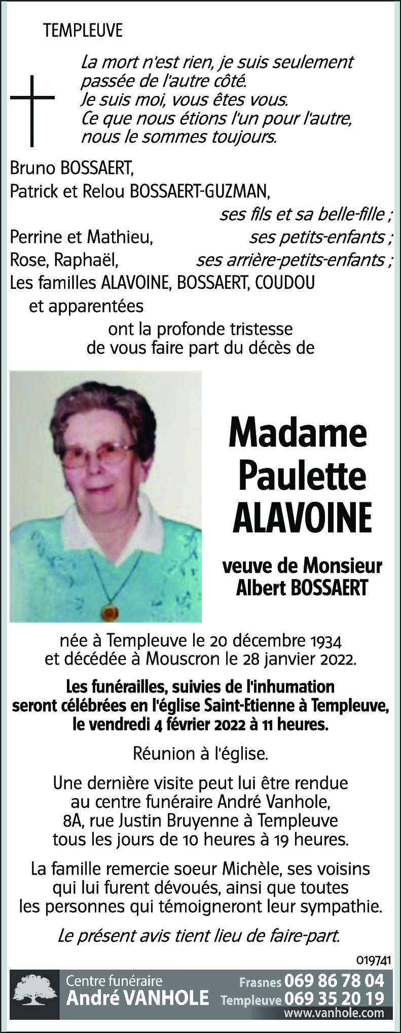 Paulette ALAVOINE