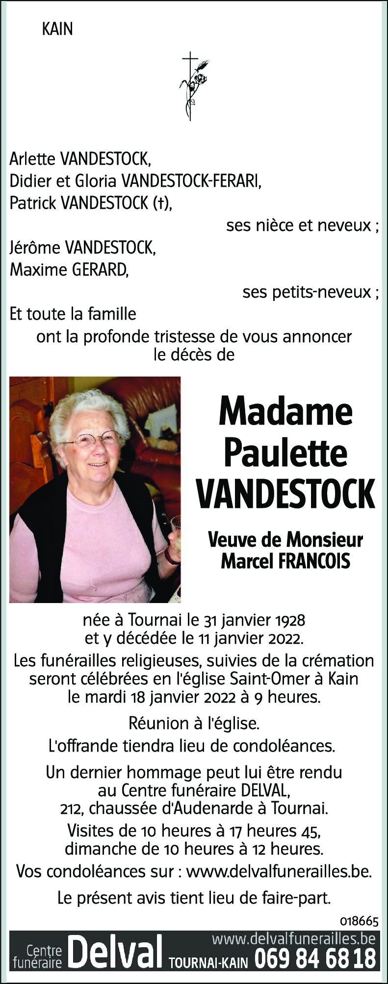 Paulette VANDESTOCK