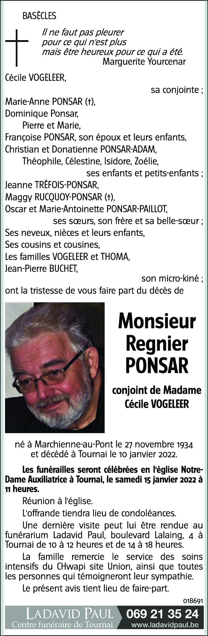 Regnier PONSAR