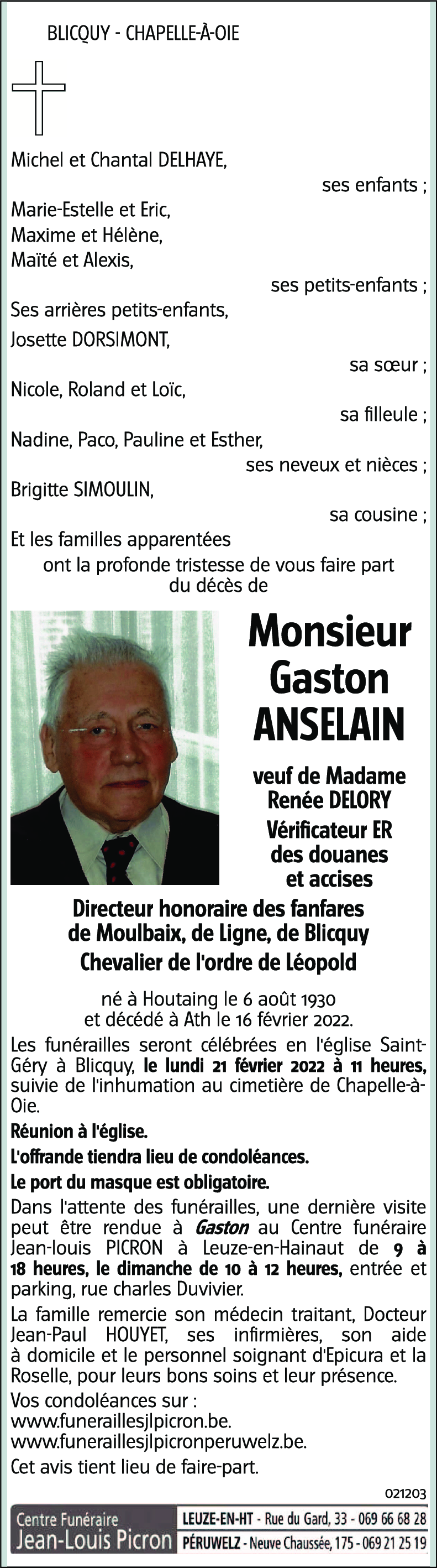 Gaston ANSELAIN