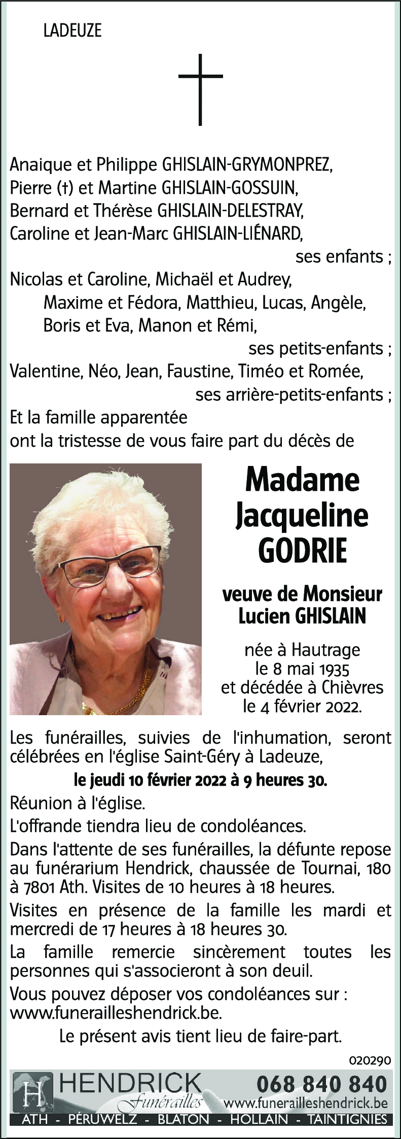 Jacqueline GODRIE