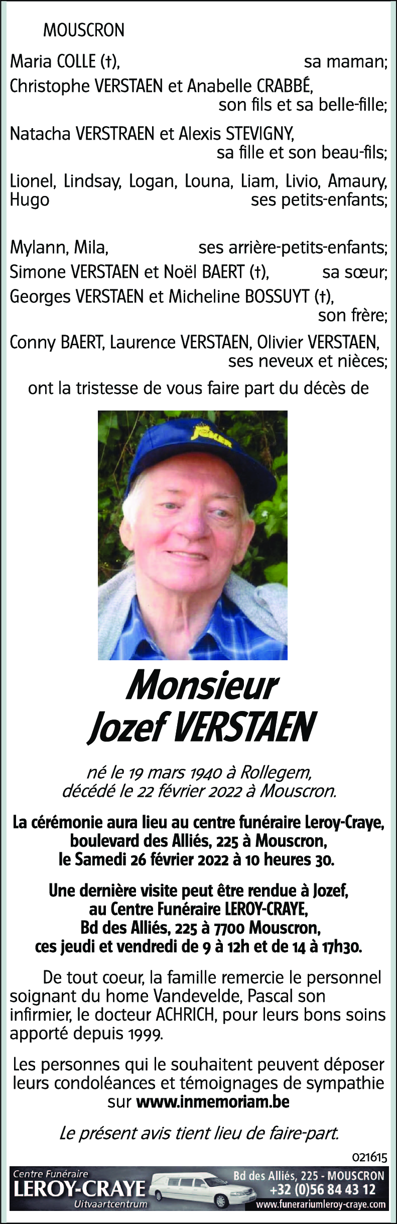 Jozef VERSTAEN