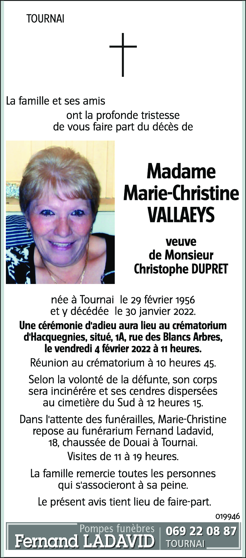 Marie-Christine VALLAEYS