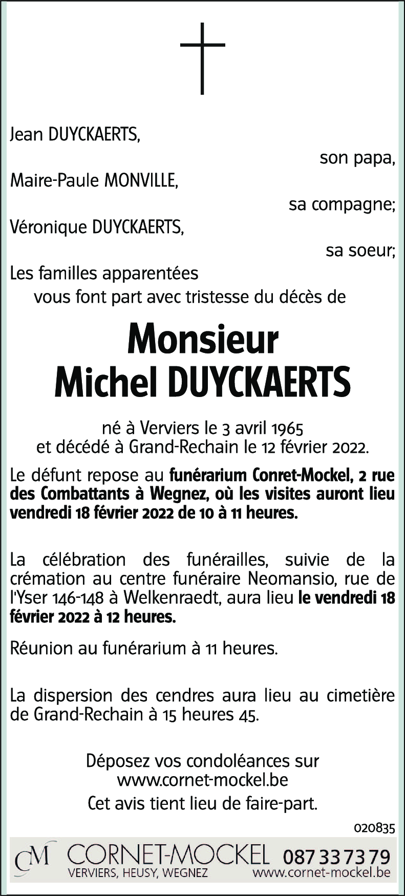 Michel DUYCKAERTS