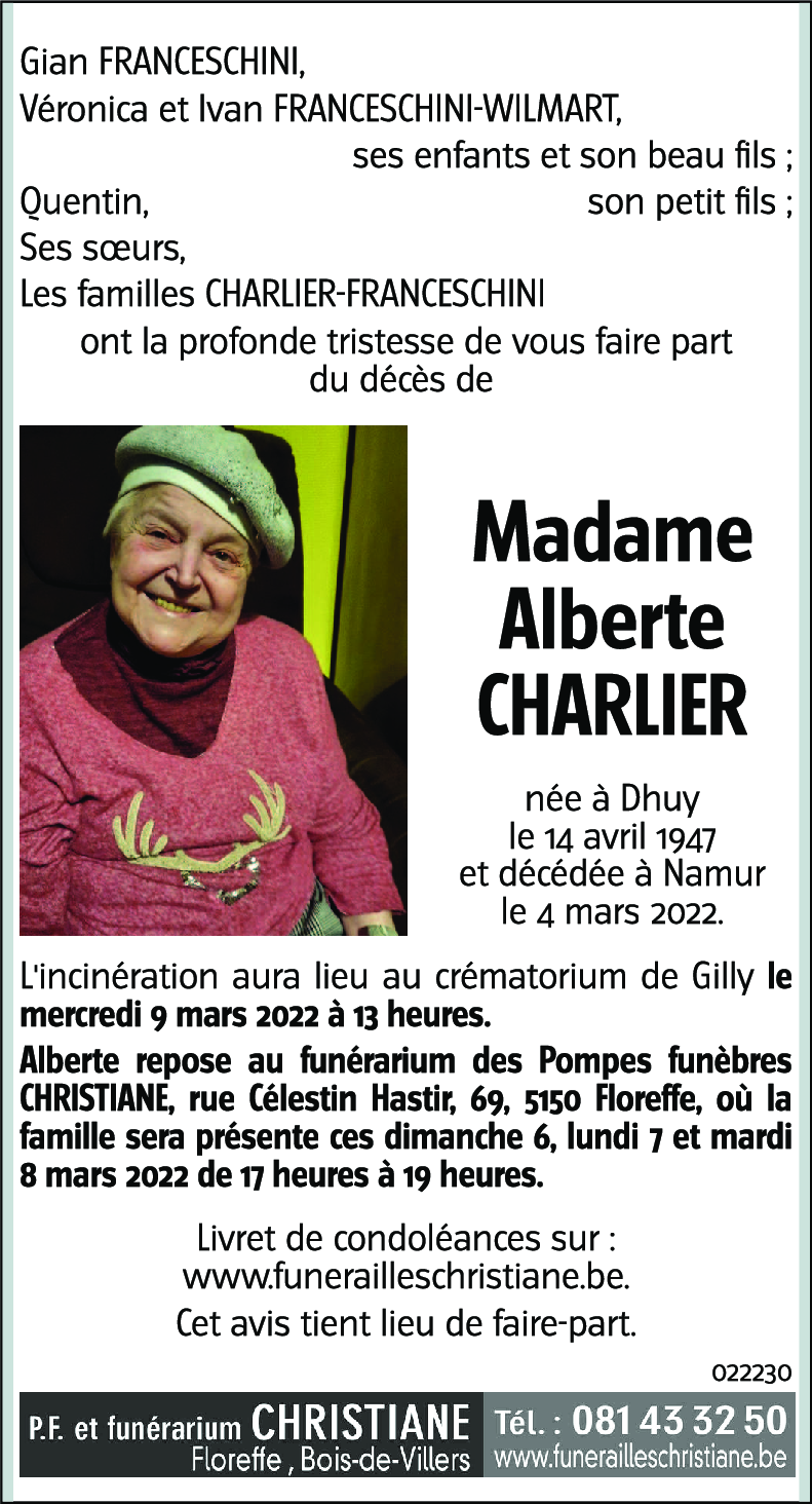 Alberte CHARLIER