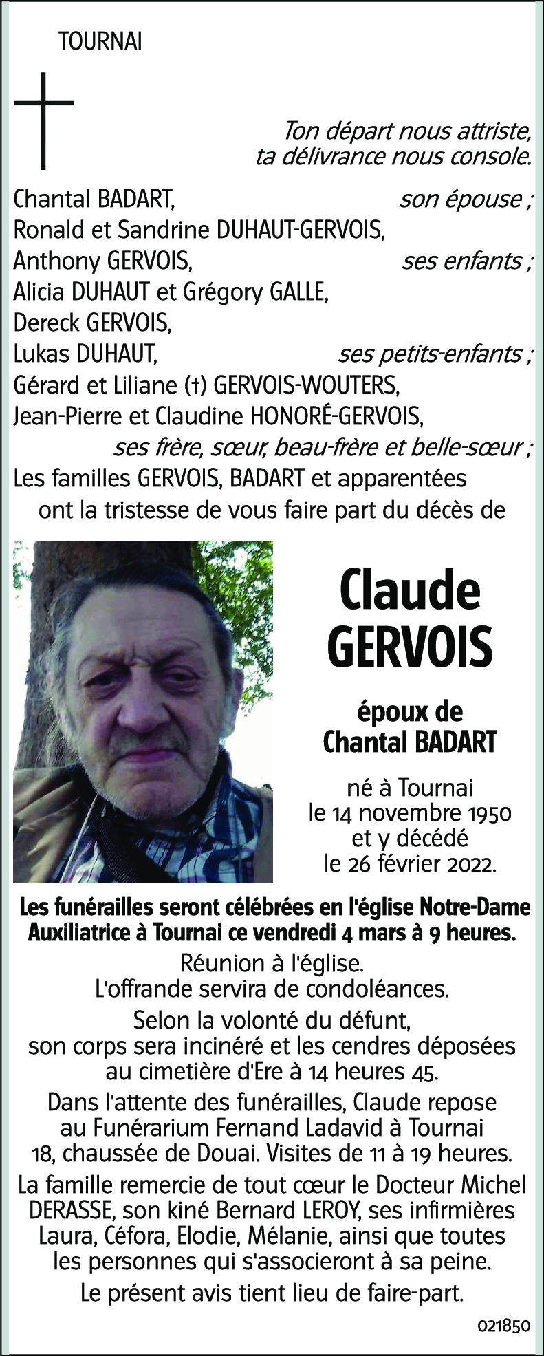 Claude GERVOIS