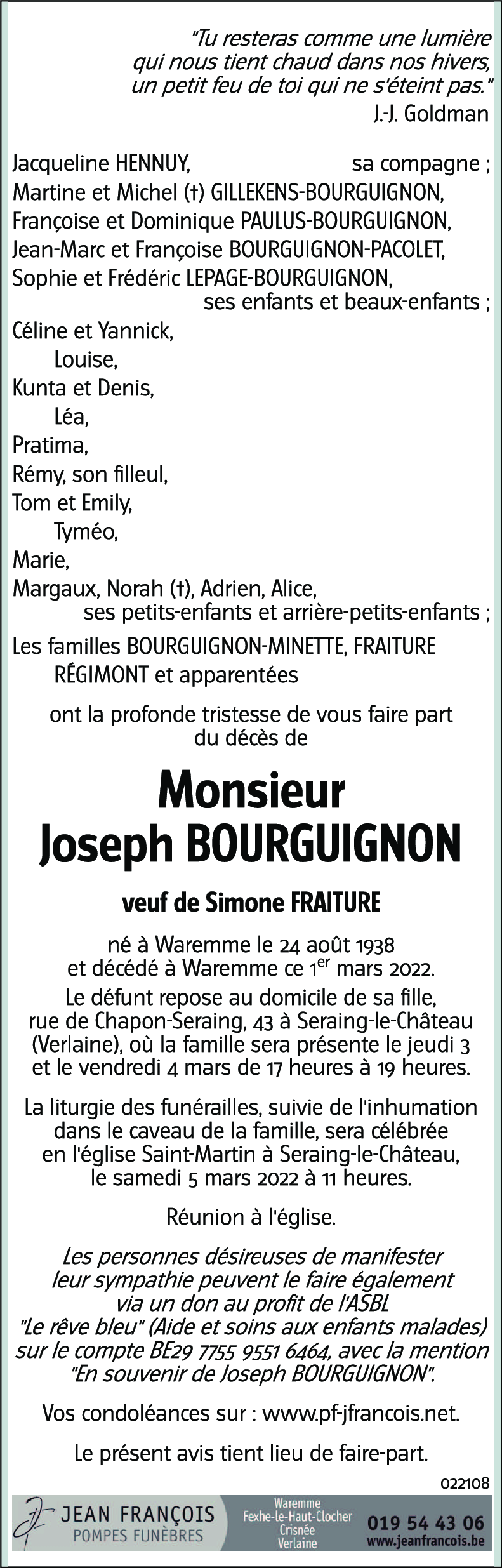 Joseph BOURGUIGNON