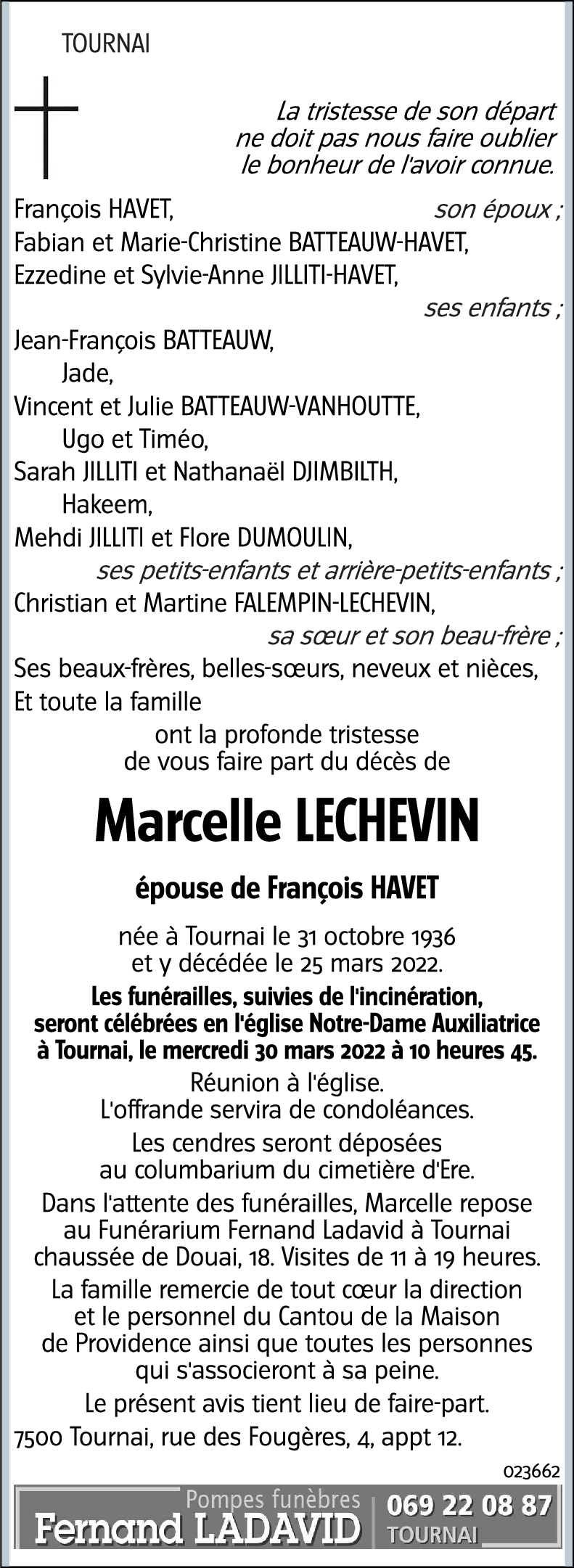 Marcelle LECHEVIN