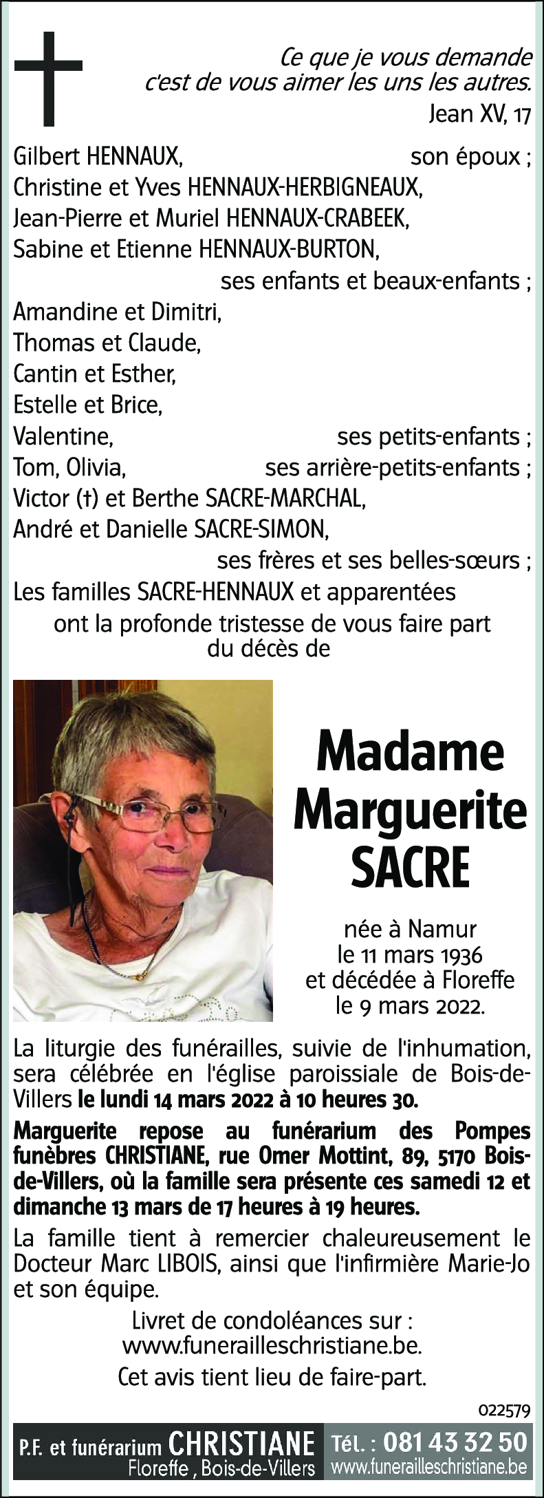 Marguerite SACRE