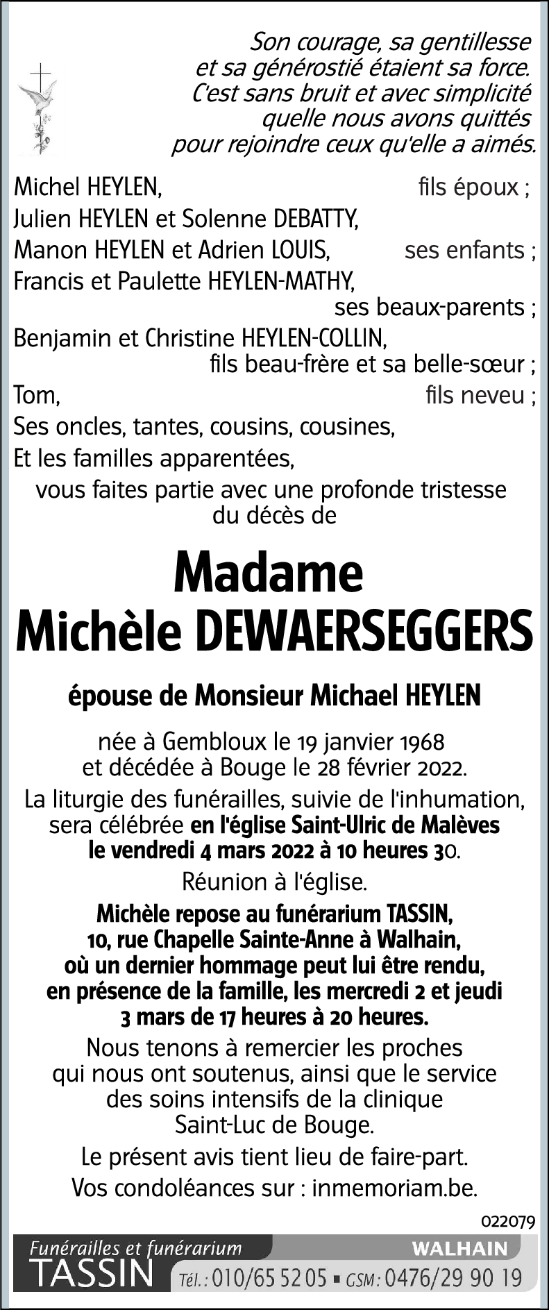 Michèle DEWAERSEGGERS