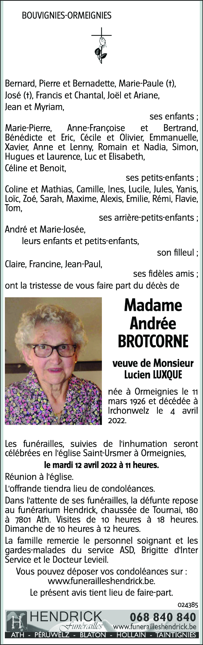 Andrée BROTCORNE