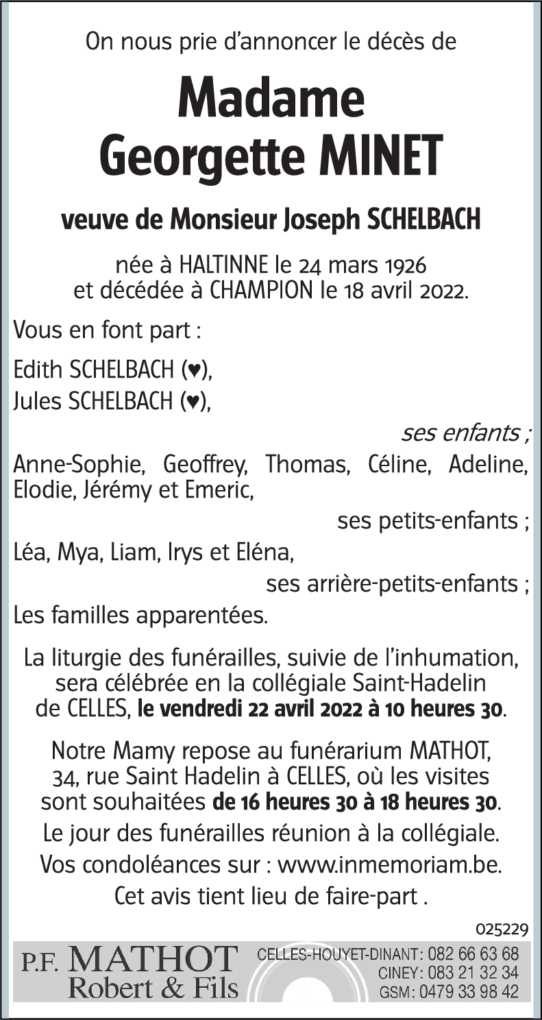 Georgette MINET