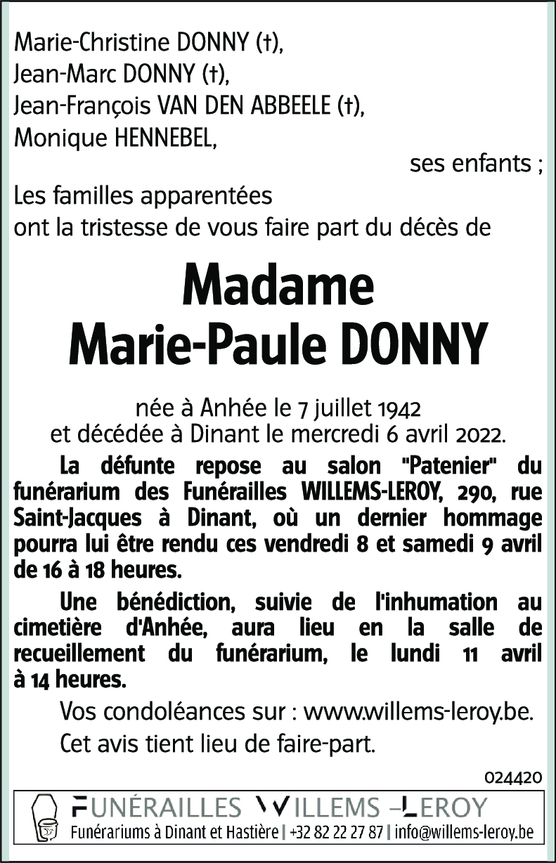Marie-Paule DONNY