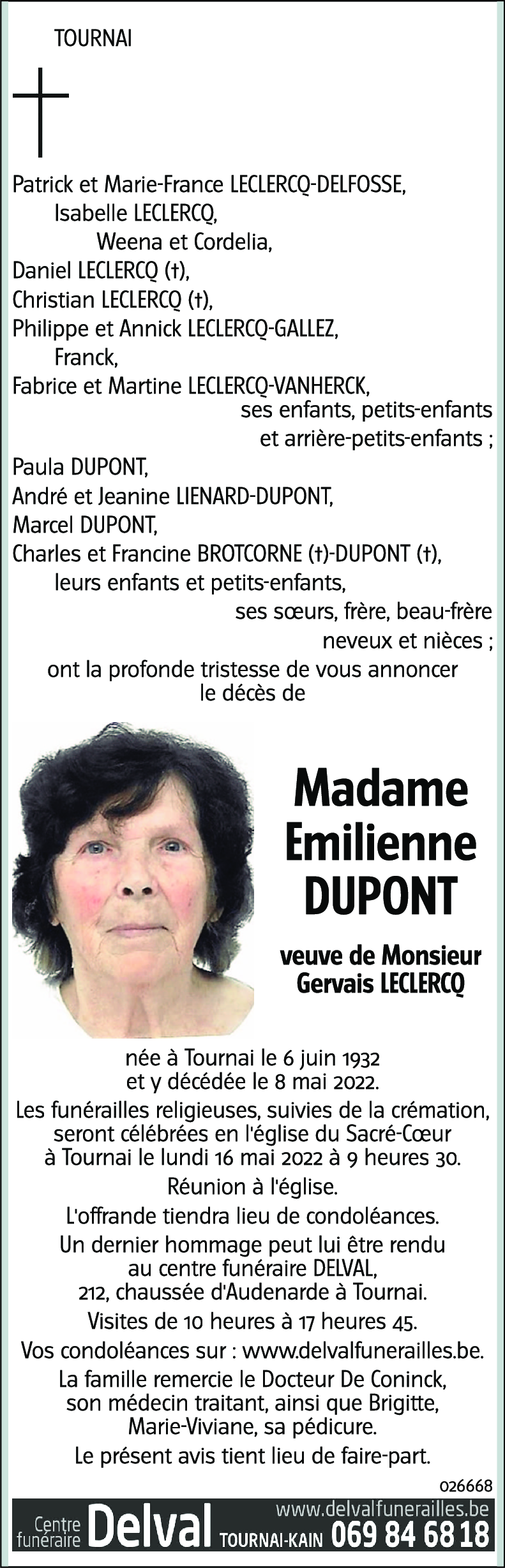 Emilienne DUPONT