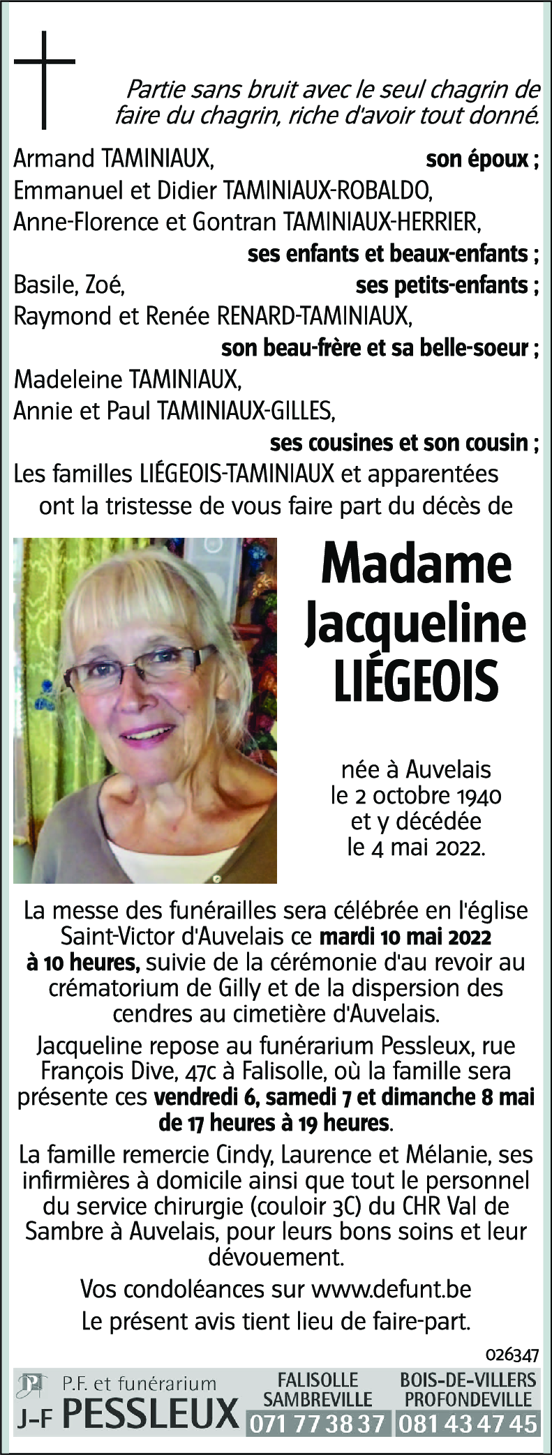 Jacqueline LIÉGEOIS