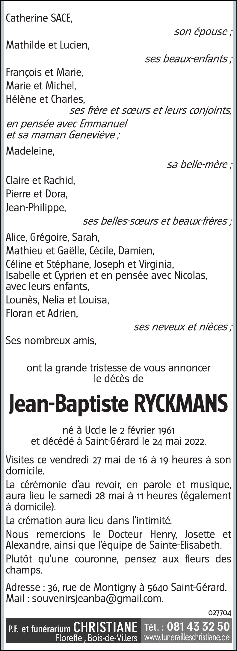 Jean-Baptiste RYCKMANS