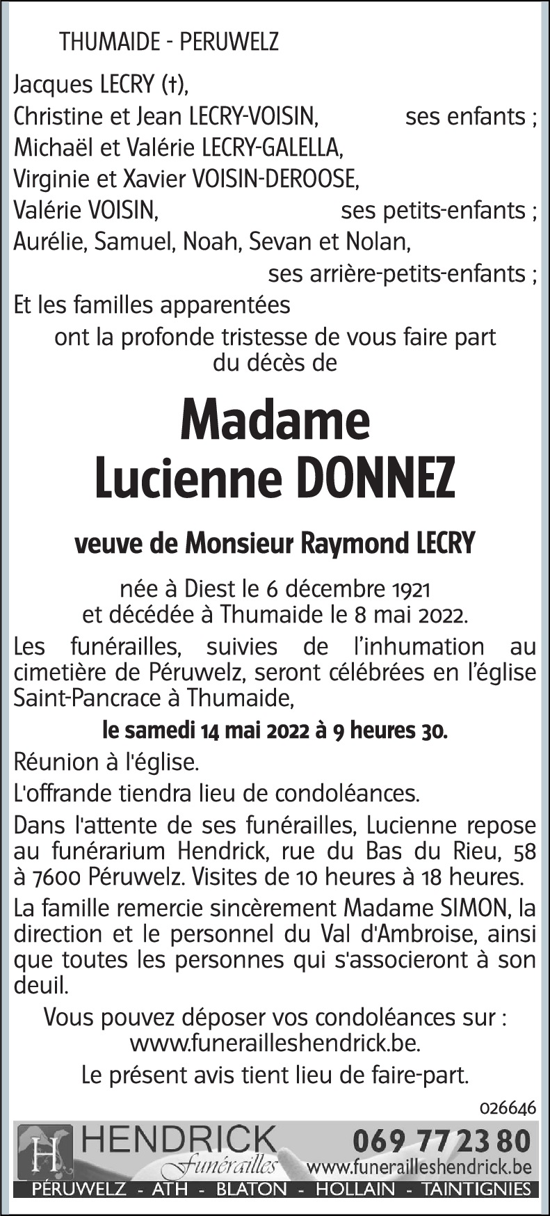 Lucienne DONNEZ