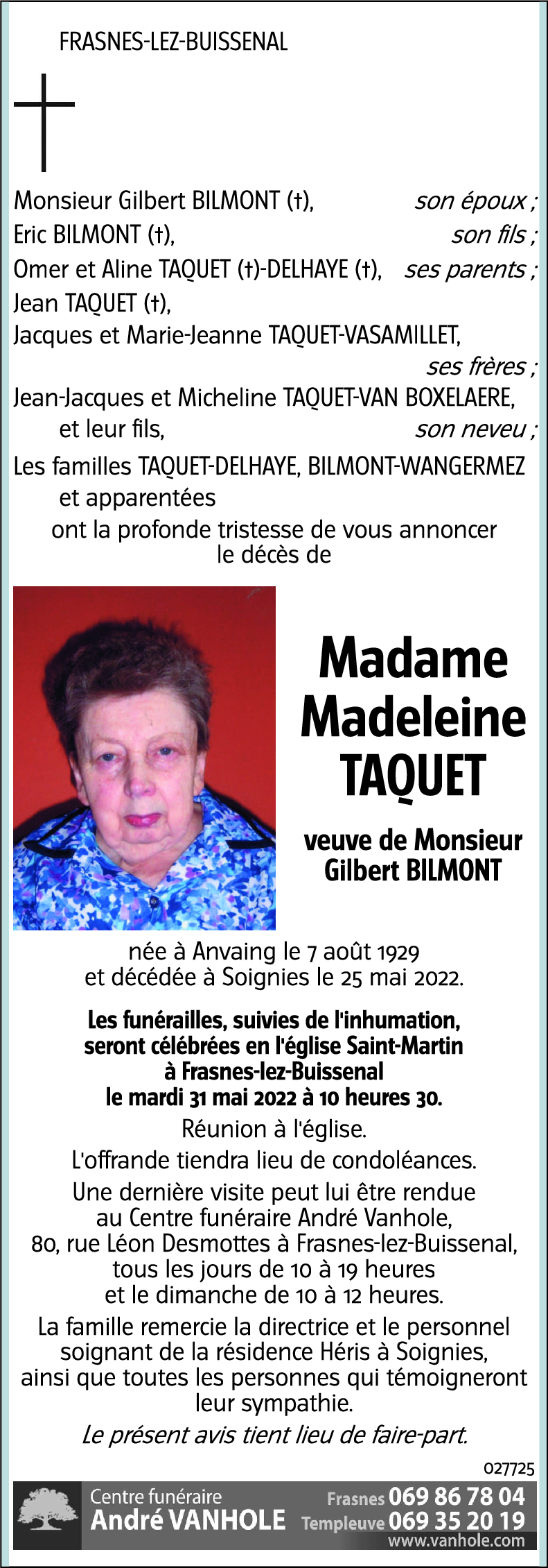 Madeleine TAQUET