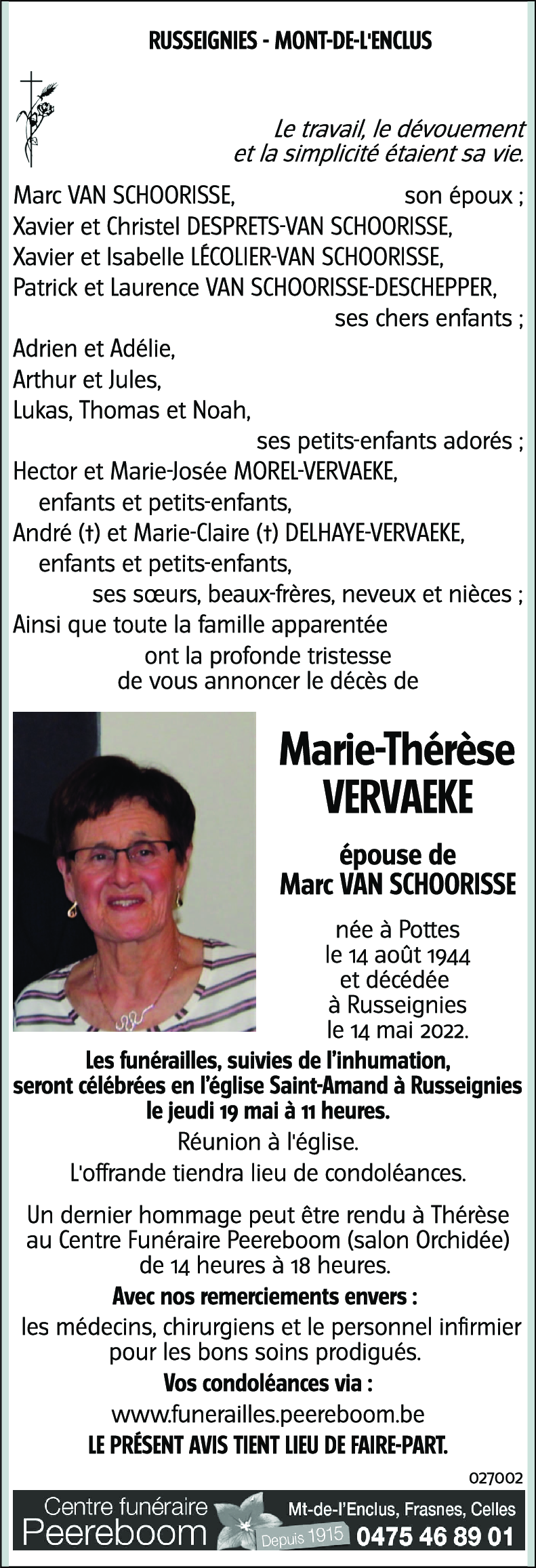 Marie-Thérèse VARVAEKE