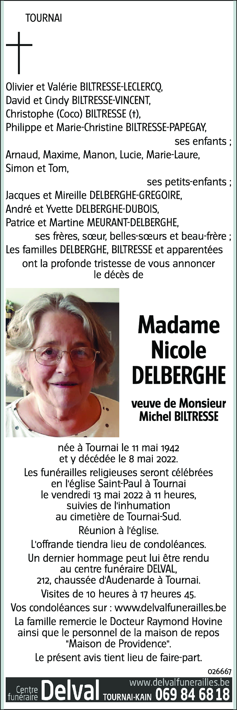 Nicole DELBERGHE