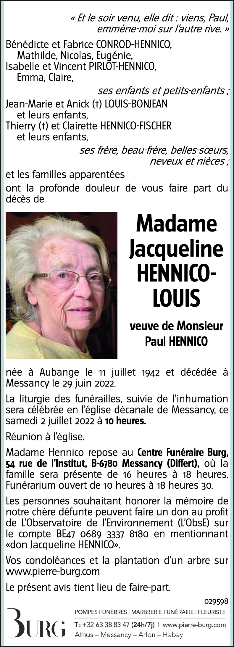 Jacqueline LOUIS