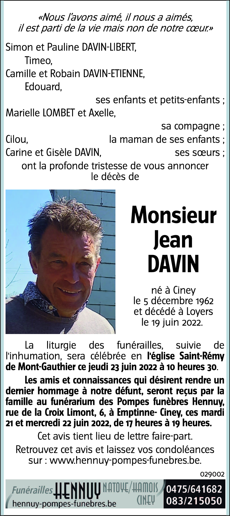 Jean DAVIN