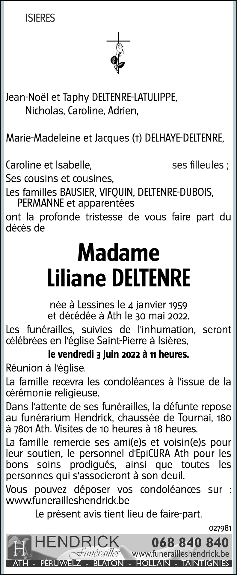 Liliane DELTENRE